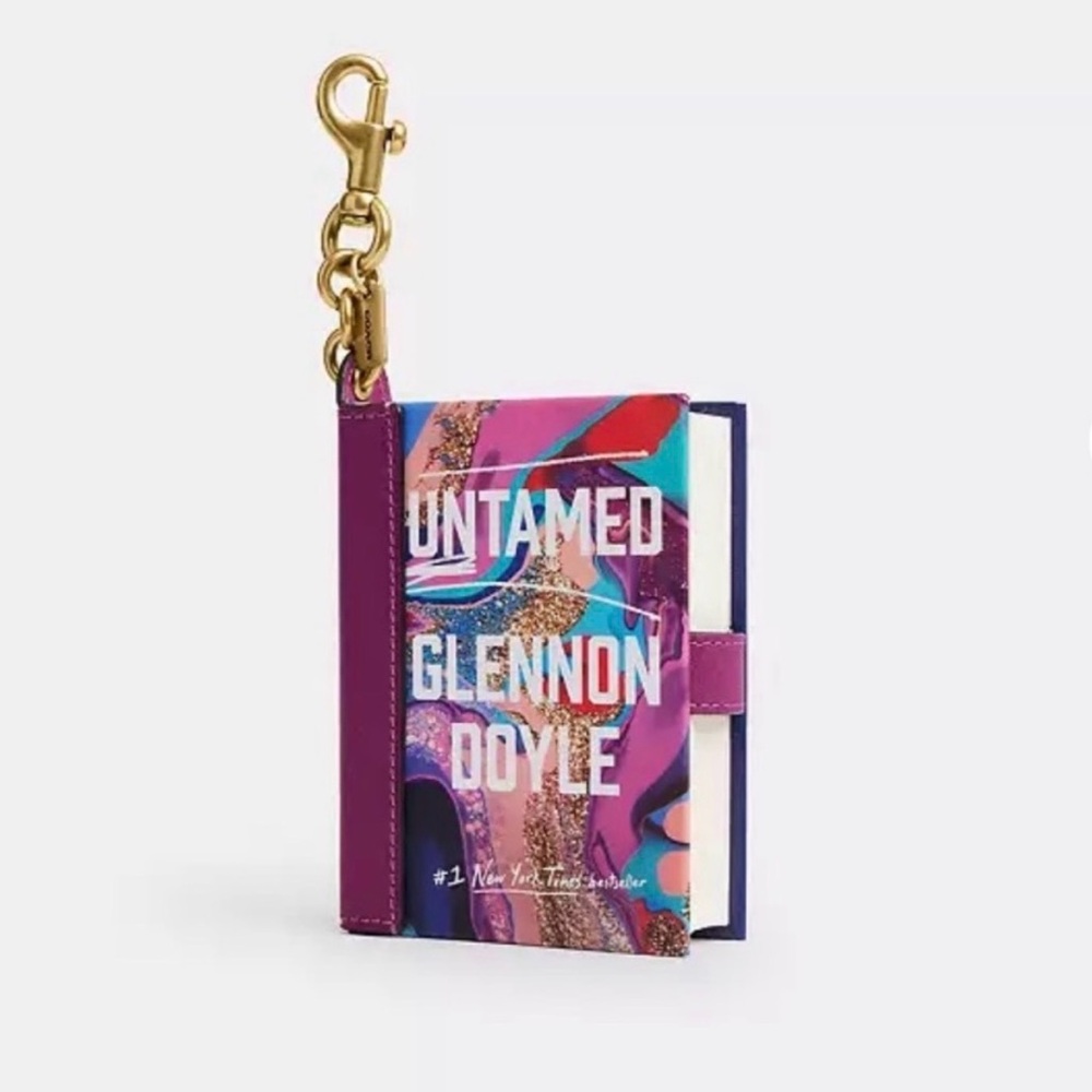 COACH Untamed by Glennon Doyle Book Bag Charm NWT!